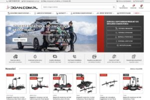 Sklep internetowy z bagażnikami doan.com.pl ma nowy layout